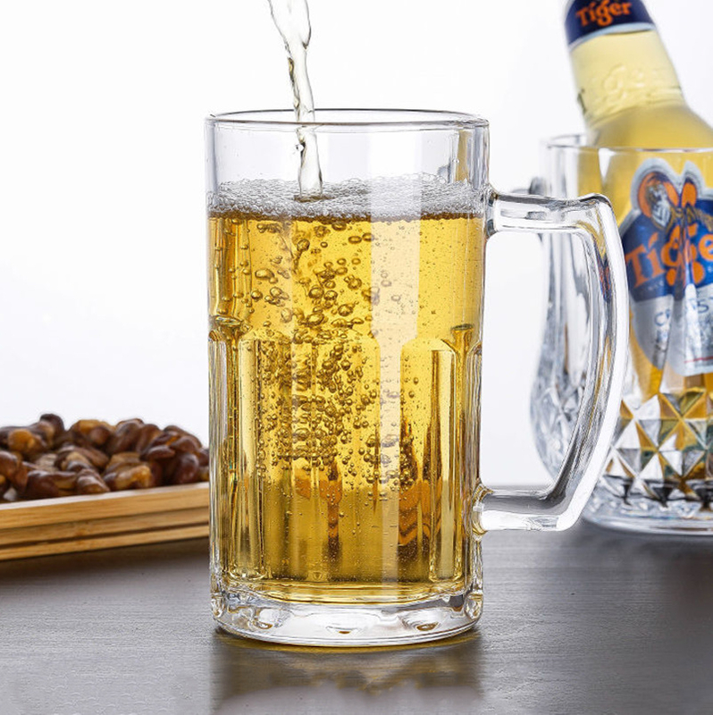 "Tasses en verre à bière personnalisées de 10 oz 16 oz Fabricant de tasses à boire en verre"