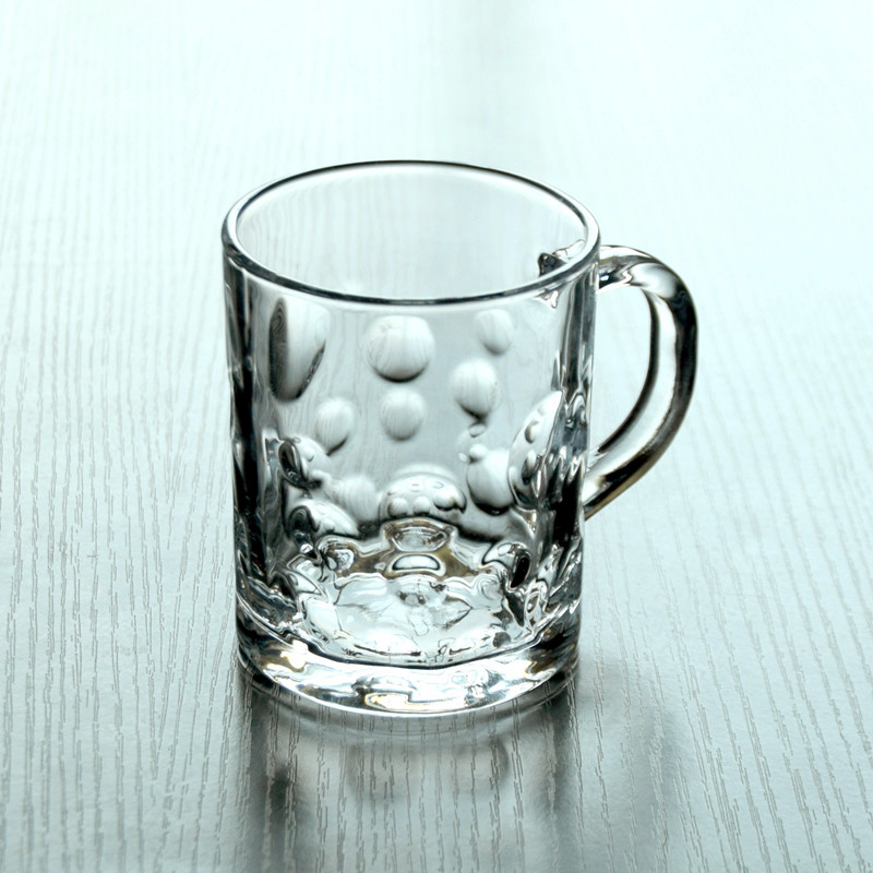 Tasses à café de lait de boisson d'eau en verre personnalisées de 8 oz en gros