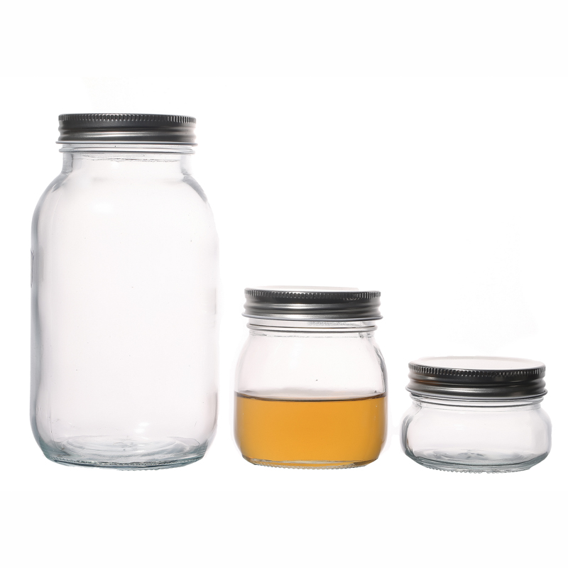 Bouteilles en verre personnalisées de verre de miel personnalisé 150 ml 300 ml 500 ml 750 ml JAR MASON Emballage Conteneur chinois fabricants