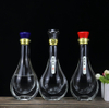 forme mince d'emballage d'alcool en verre de bouteilles de vin de la vente 550ml pour le whisky