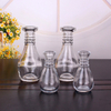 Décoration de la maison de vase à fleurs en verre clair fantaisie 120 ml