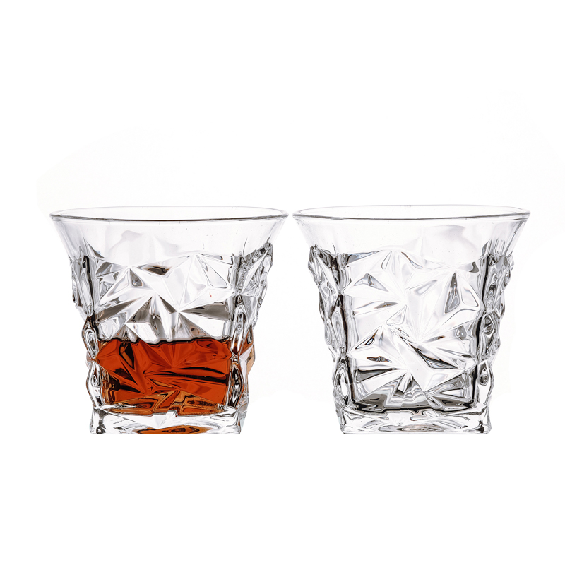 Tasse en verre de vin de luxe en cristal de 250 ml pour le whisky de vodka